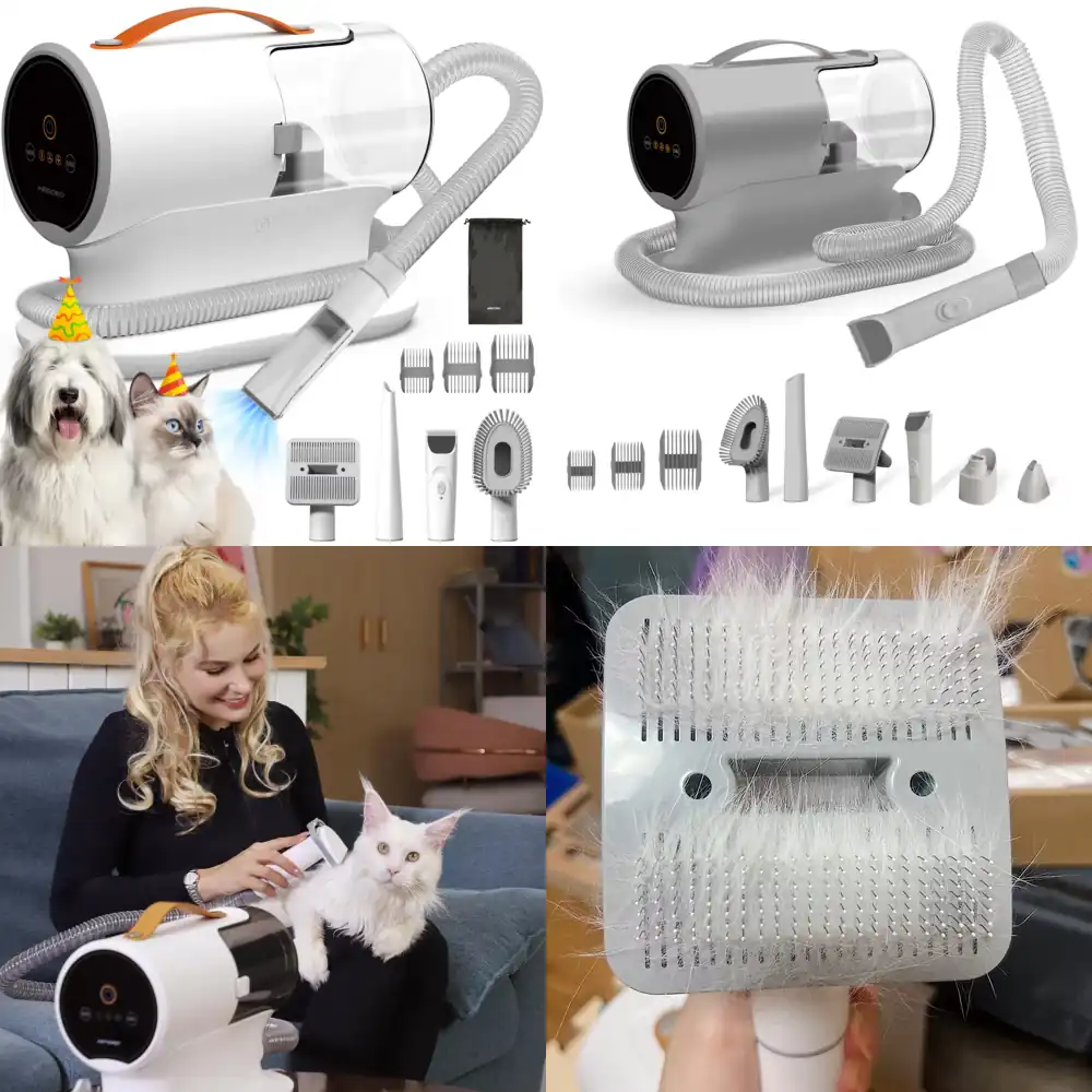 Grooming Kit - AIRROBO USA 반려동물 미용 진공청소기 (강아지와