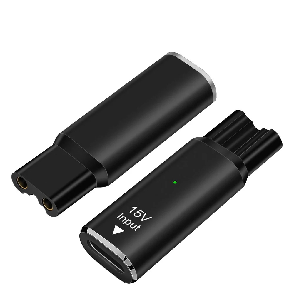 Beard Trimmer - 15V Type-C 면도기 어댑터, 충전 변환기,