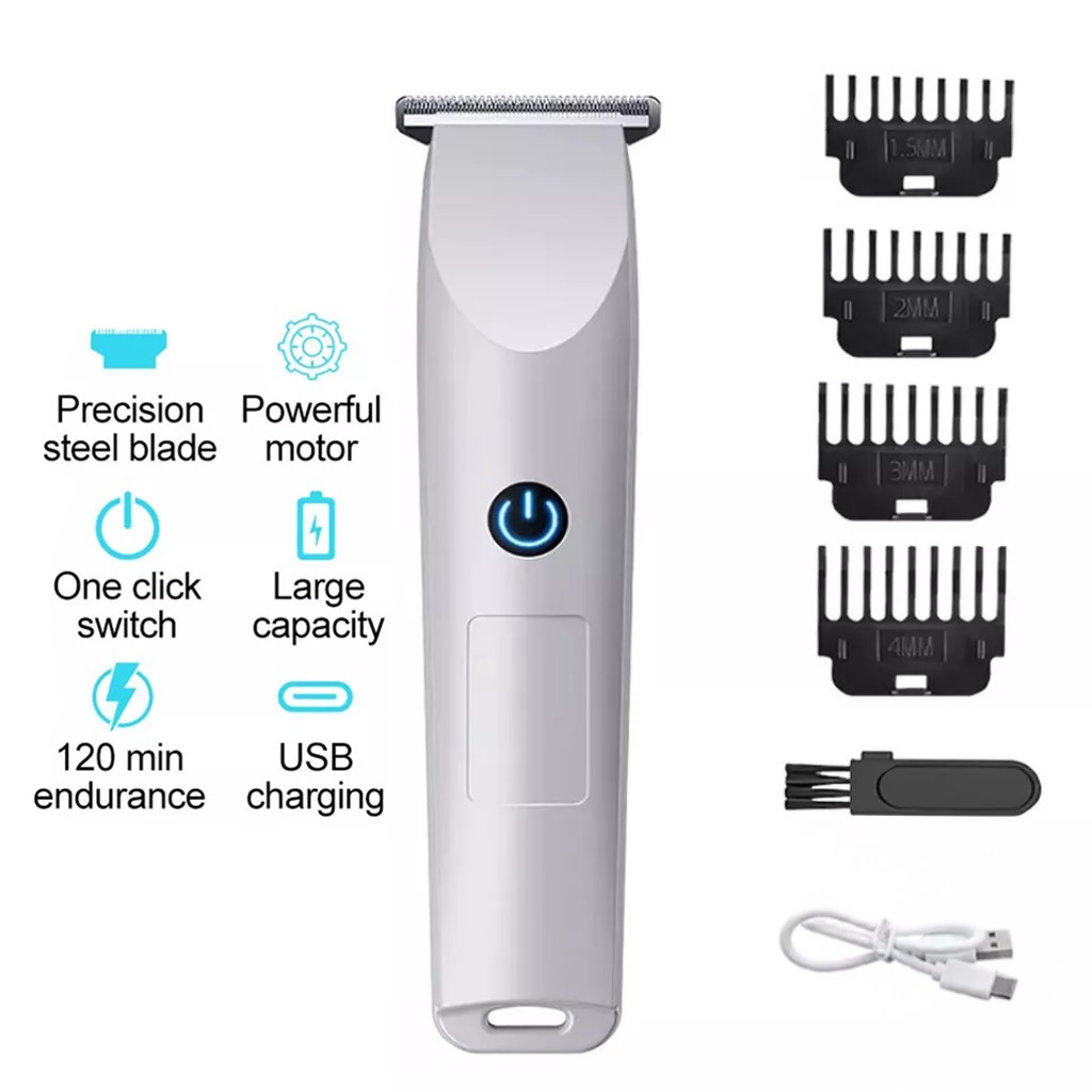 Beard Trimmer - 남성용 전문 전기 헤어 클리퍼 수염