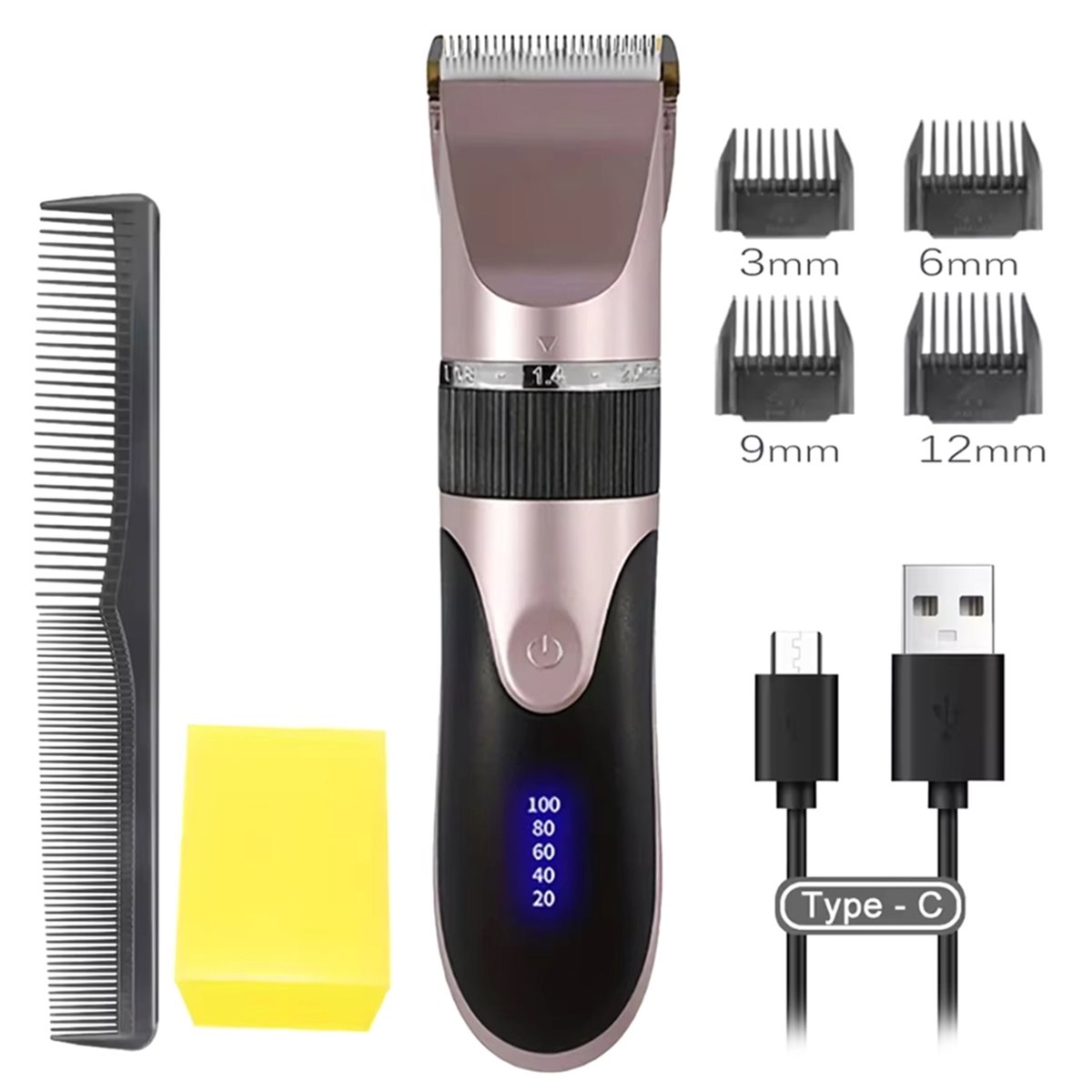Body Trimmer - L70A 헤어 클리퍼 트리머(빗 및 4개