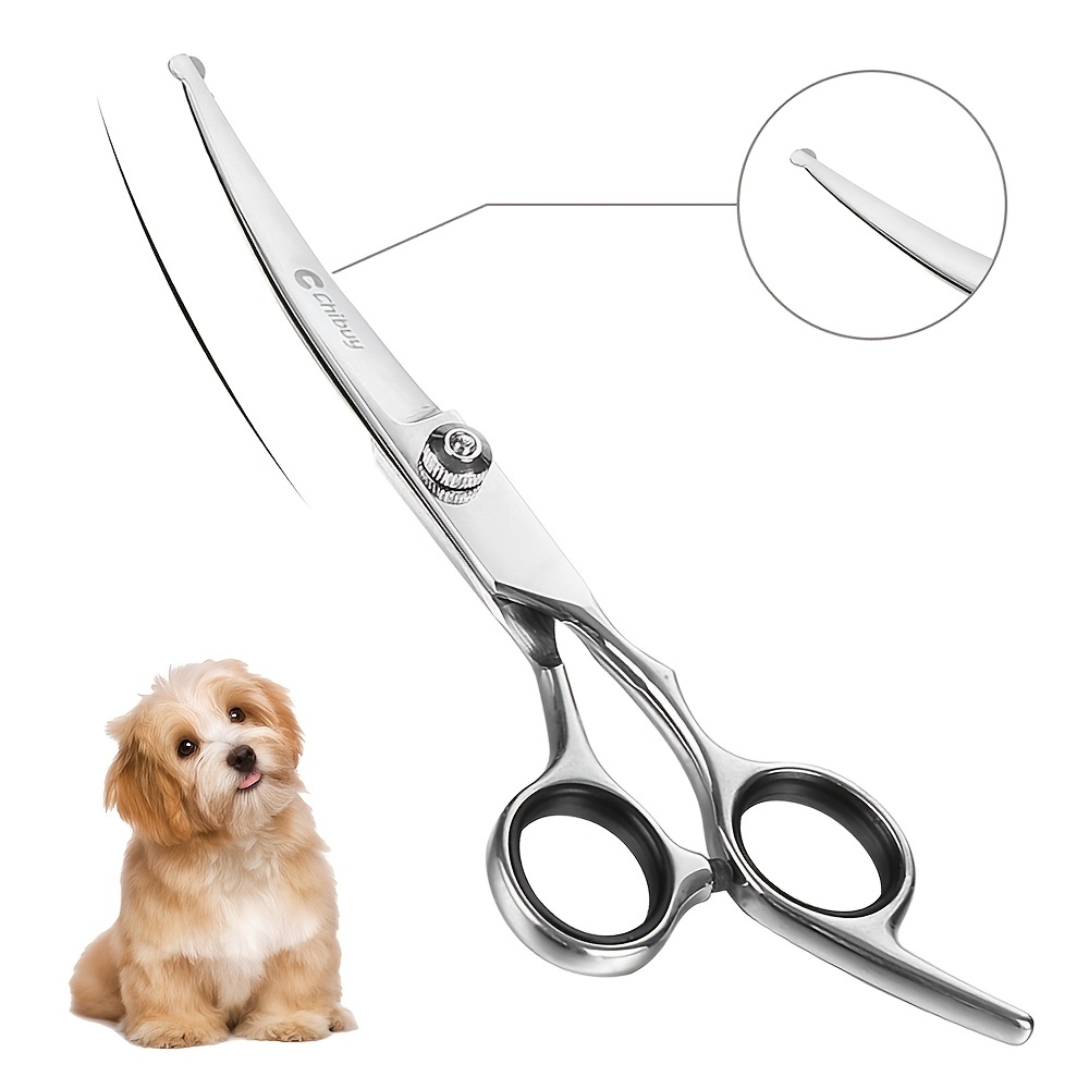 Grooming Scissors - 애완동물용 가위 1개, 애완동물용 금속 곡선