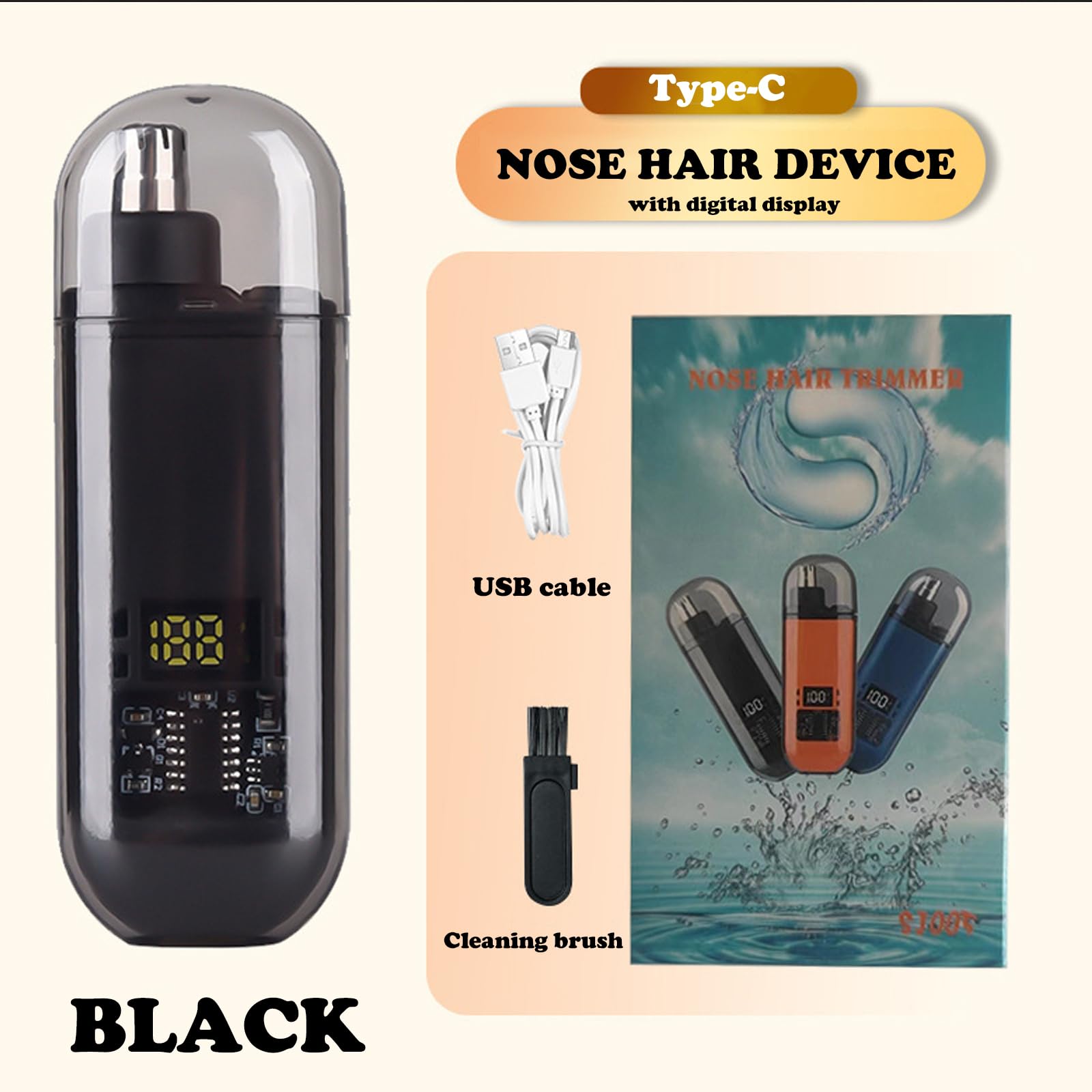 코 귀털 트리머 USB 충전식 남성용 전기 클리퍼 빠른 - Nose Trimmer 리뷰 및 가격