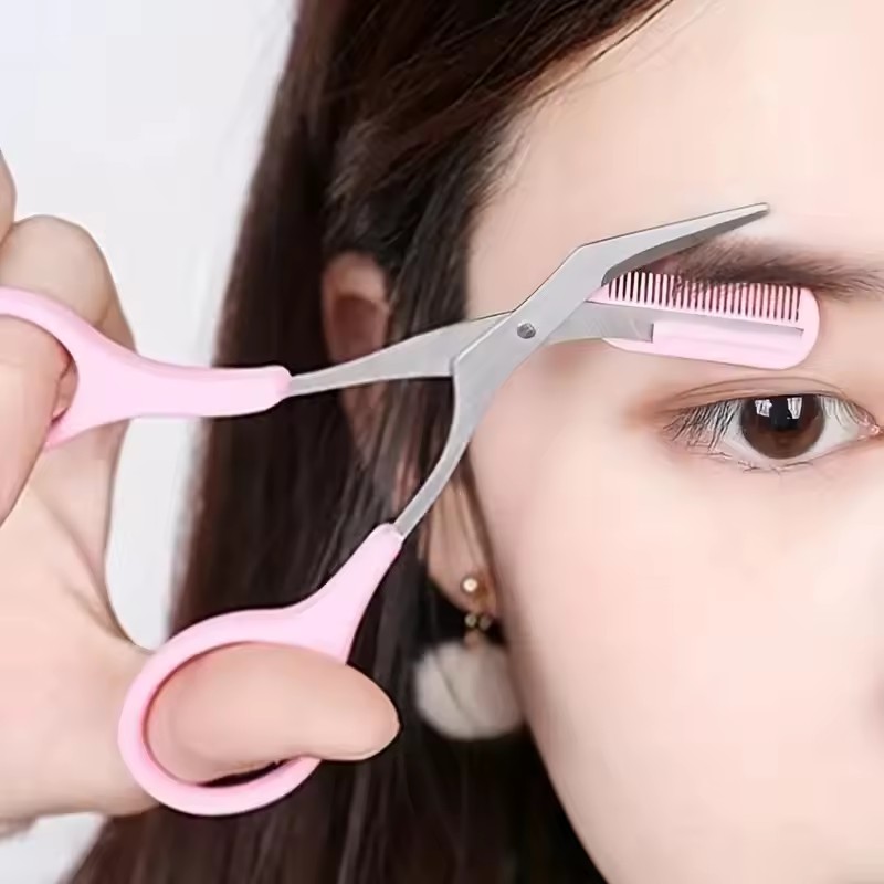 안전한 눈썹 가위(빗 포함) 스테인리스 스틸 속눈썹 트 - Electric Razor 리뷰 및 가격