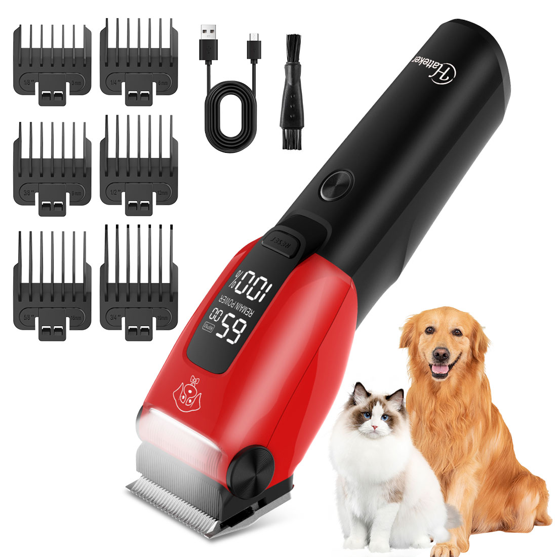 하테커 전기 애완동물 털깎이 (강아지와 고양이용) 전문 - Grooming Kit 리뷰 및 가격