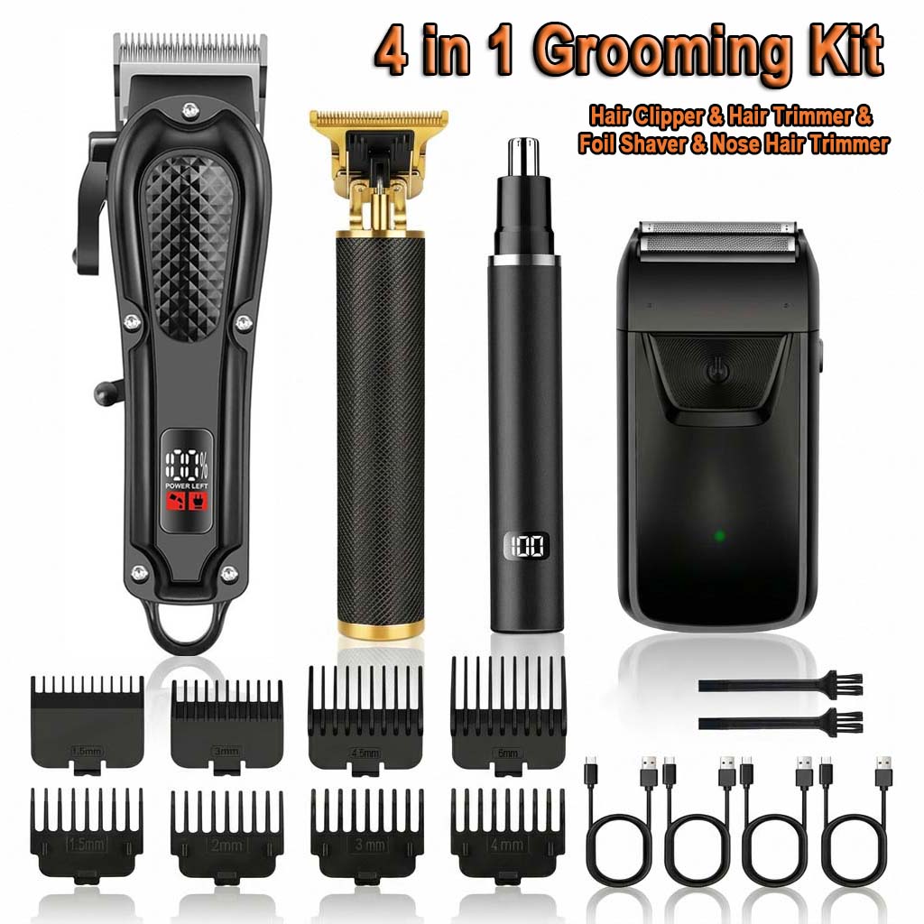 4가지 기능이 하나로 합쳐진 남성용 헤어 클리퍼 세트: - Electric Shaver Rotary 리뷰 및 가격