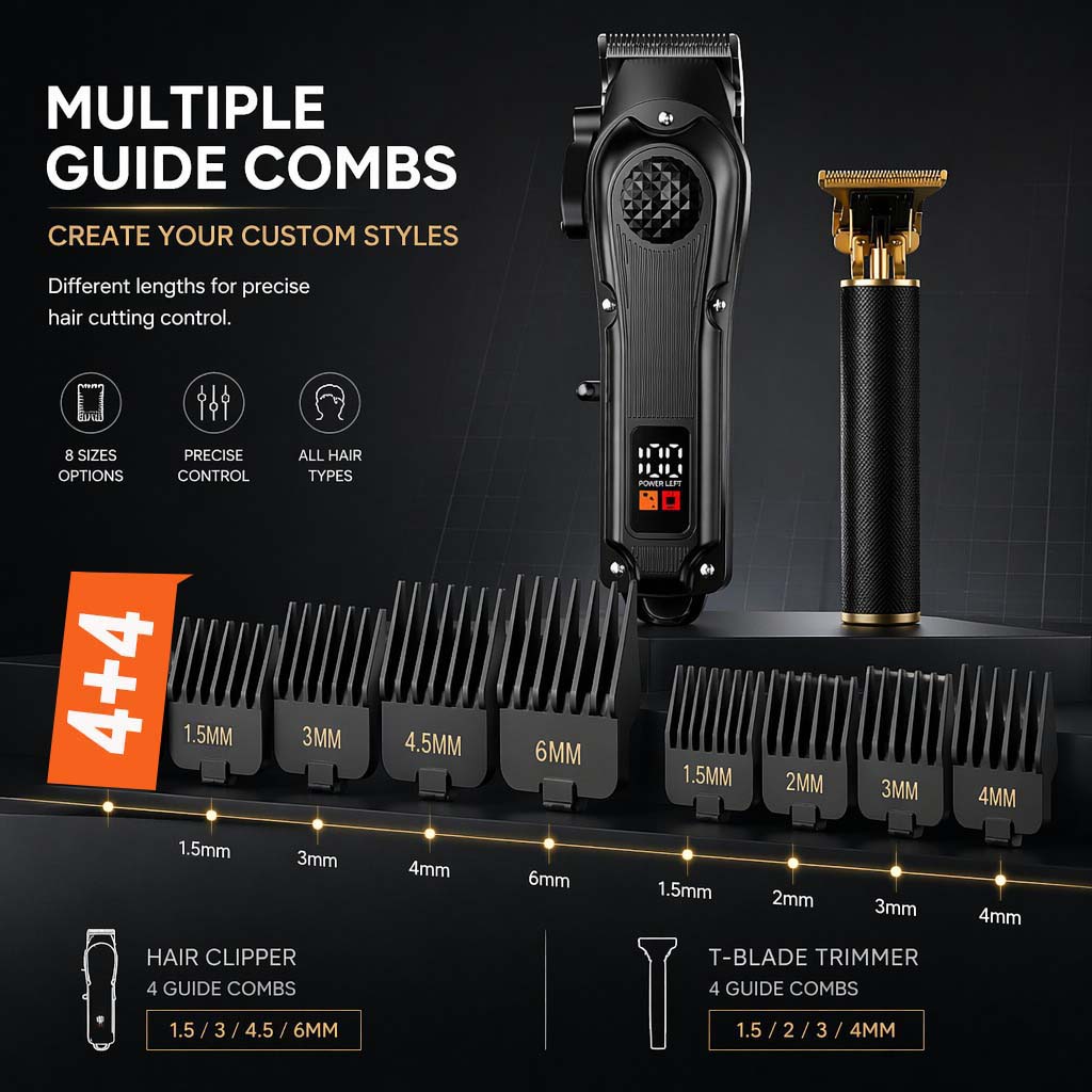 4-in-1 남성용 헤어 클리퍼 세트 (LED 디스플레 - Electric Shaver Rotary 리뷰 및 가격
